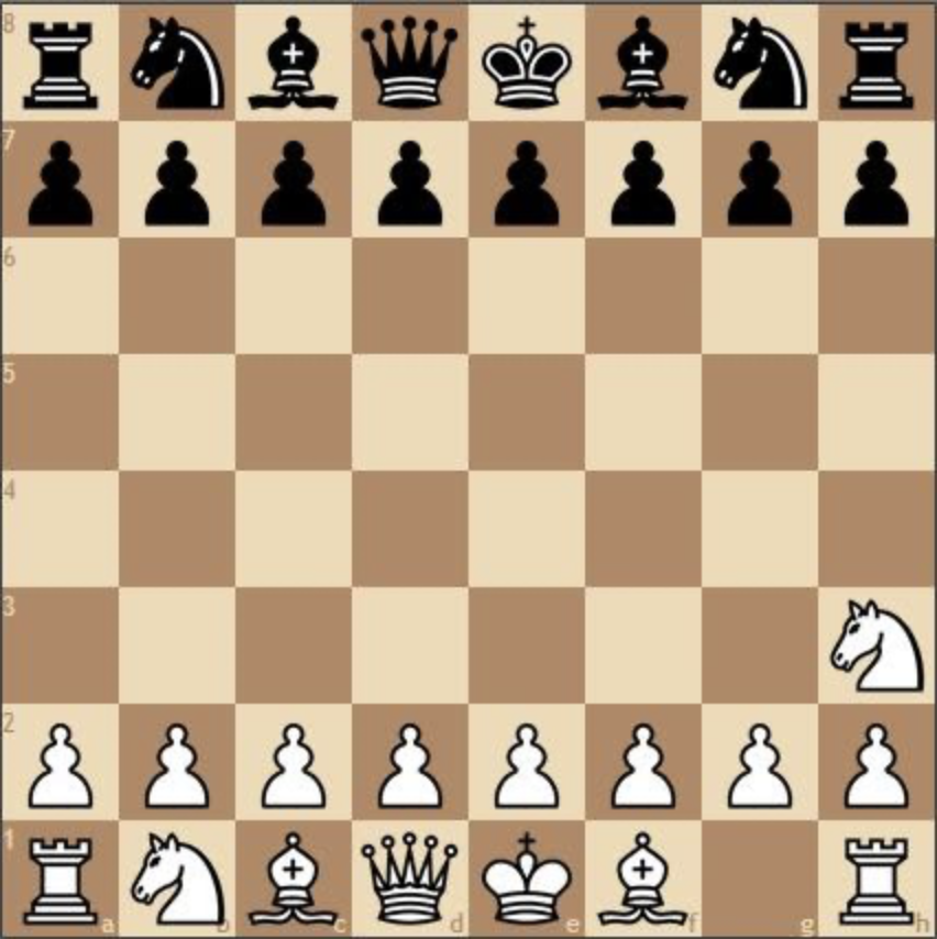 1. Nh3 chess opening